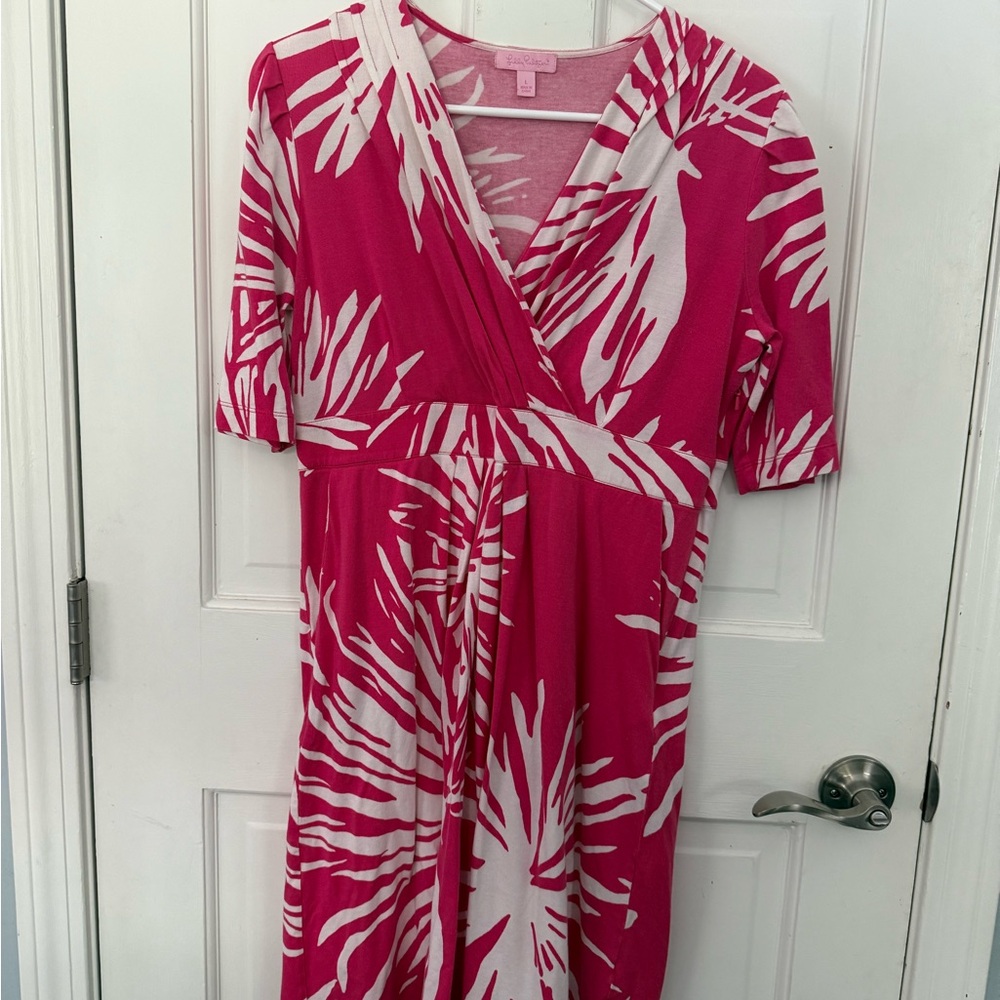 Lilly Pulitzer Pink and White Dress